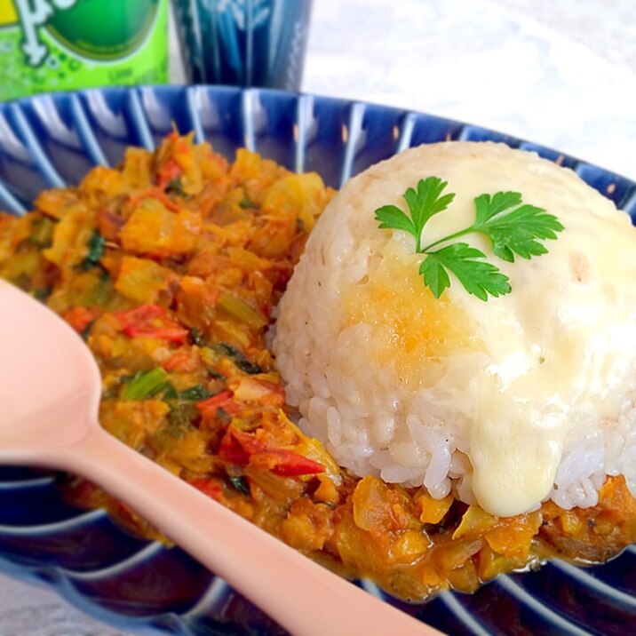 鯖のみりん干しとトマトの シーフードドライカレー